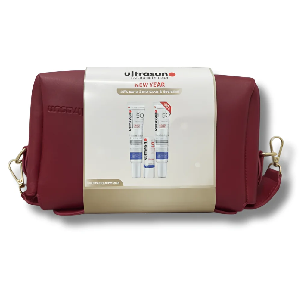 Ultrasun Coffret New Year - 2 Photo Age SPF50 + Stick Lèvres SPF50 + Trousse Offerte