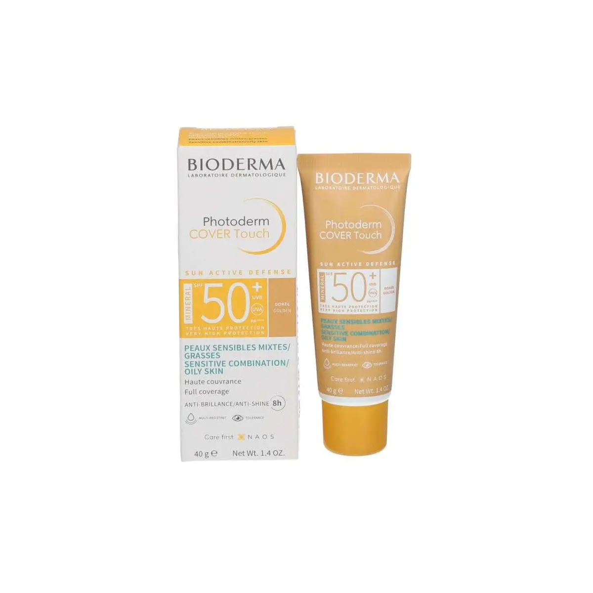Bioderma Photoderm Cover Touch Mineral Ecran Spf50+ Teinte Doree 40ml