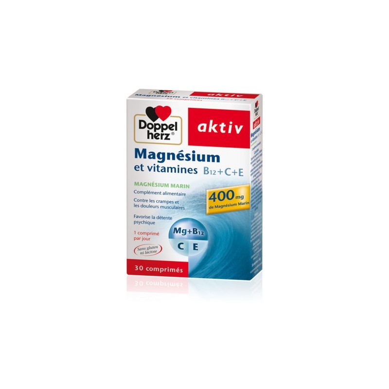 AKTIV MAGNESIUM VITAMINES C+E 30 COMPRIMES