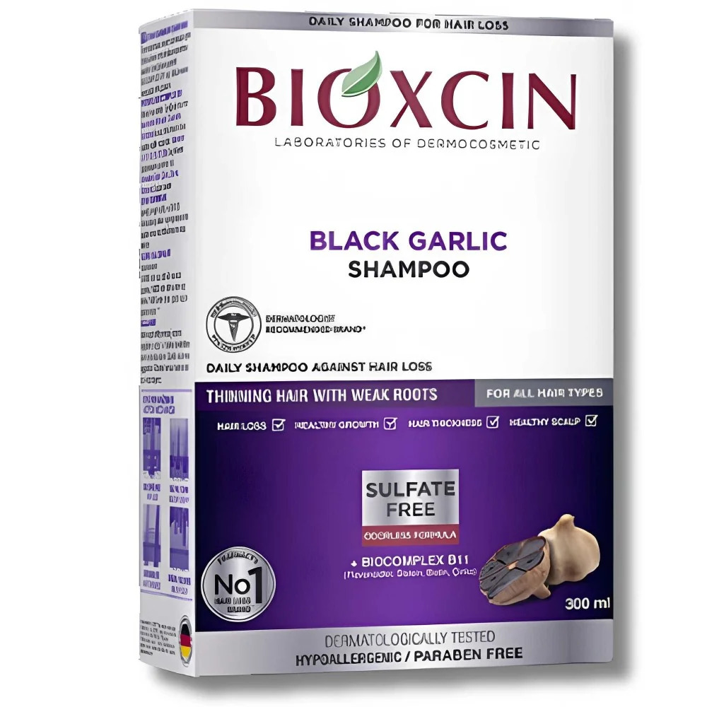 BIOXCIN - SHAMPOING ANTI CHUTE AIL NOIR 300ML