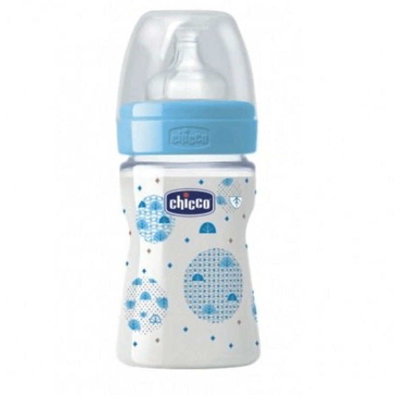 Biberon Chicco en Plastique 250ml Bleu