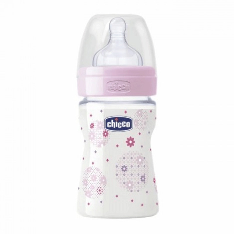 Biberon Chicco en Plastique 250ml Rose