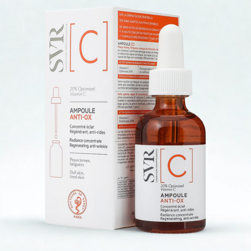 SVR AMPOULE ANTI OX VITAMINE C 20% 30ML TOUS TYPES DE PEAUX